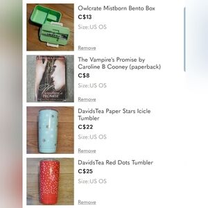 DavidsTea Paper Stars Icicle Tumbler